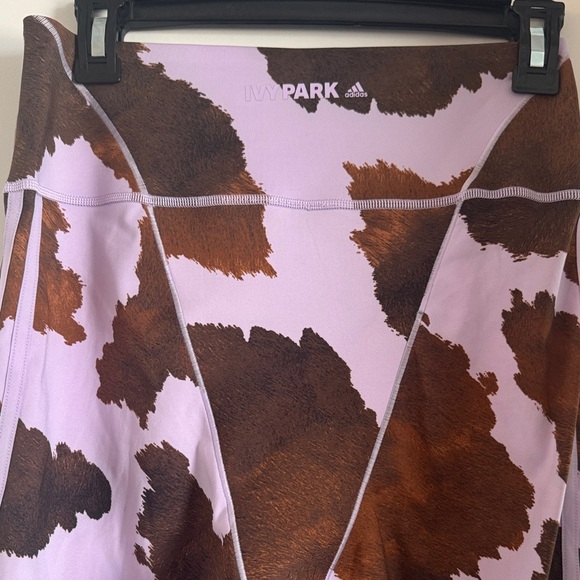 Ivy park cow print tights leggings size medium like new - Picture 3 of 4